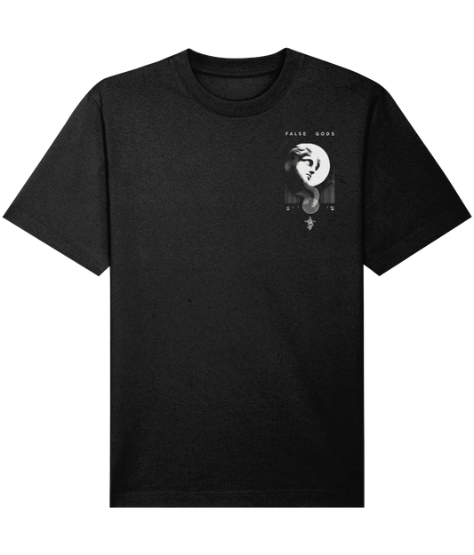 Full Moon Black Heavyweight T-Shirt - Front view