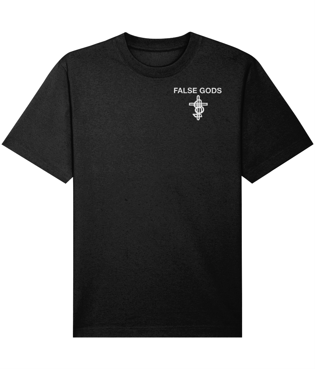 Sacred Flow Black Heavyweight T-Shirt - Front view