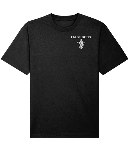 Sacred Flow Black Heavyweight T-Shirt - Front view