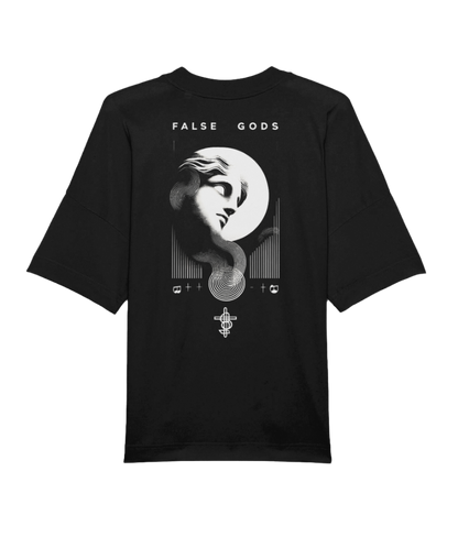 Full Moon Black Oversized T-Shirt - Back view